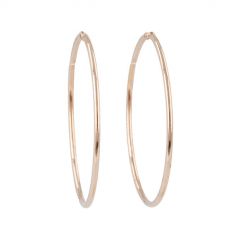 Dot | Earrings 14 Carat Pink Gold | Ø40 mm
