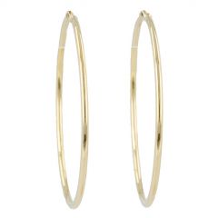 Dot | Earrings 14 Carat Yellow Gold | Ø50 mm