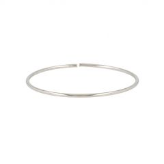 Dot | Bracelet 14 Carat White Gold | Bangle 2 mm