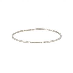 Dot | Bracelet 14 Carat White Gold | Bangle Facets 2 mm