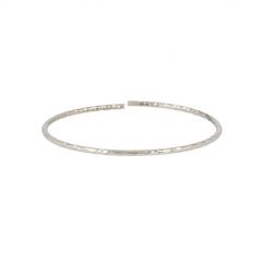 Dot | White Gold | Bangle Facets 2 mm