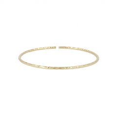 Dot | Bracelet 14 Carat Yellow Gold | Bangle Facets 2 mm