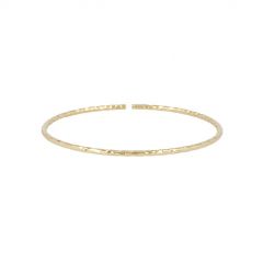 Dot | Yellow Gold | Bangle Facets 2 mm