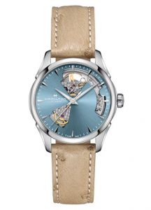 Hamilton Jazzmaster Open Heart Lady Blue Automatic Leather | 36mm