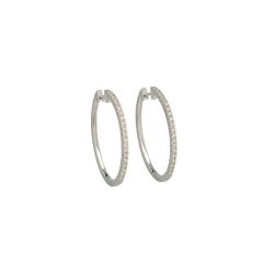 Lux | Hoops White Gold | Diamond 0.50ct