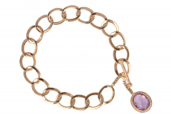 Sundrops | Bracelet Pink Gold  | Amethyst