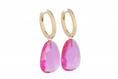 Varivello set | Yellow Gold fine Large | Ruby Hydrothermal  20 x 15 mm