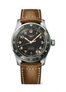 Longines Spirit Zulu time Green Leather| 39mm
L3.802.4.63.2
