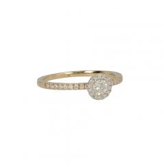 Lux | Ring Yellow Gold | Diamonds 0.40ct