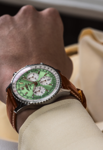 Breitling Navitimer Chronograph Mint Green Leather | 41mm | AB0139211L1P1
