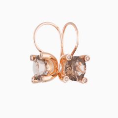 BRON | Phlox Earrings | Smokey Quartz