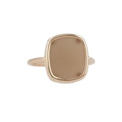 Gioia | Ring 14 Carat Pink Gold | Moonstone 15 x 13 mm 