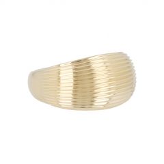 Dot | Ring 14 Carat Yellow Gold | Pleated
