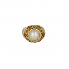 Sundrops | Ring 14 Carat Yellow Gold| Pearl