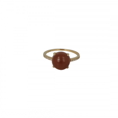 Sundrops| 14 Carat Yellow Gold Ring | Smoky Quartz