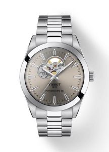 Tissot Gentleman Automatic Rhodium Open Heart| 40MM | T127.407.11.081.00