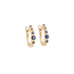 Yeva | Earrings Pink Gold | Sapphire