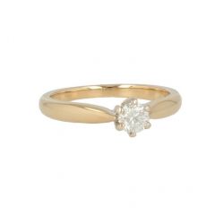 W | Diamond Solitaire Ring Yellow Gold | 0.35ct