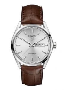 TAG Heuer Carrera Day-Date Silver Leather | 41mm
