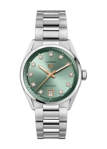 TAG Heuer Carrera Date Green/Diamonds | 36mm WBN2317.BA0001
