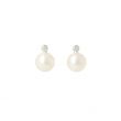 Sundrops | Ear Studs White Gold | Pearl & Diamond