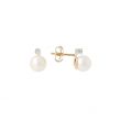 Sundrops | Ear Studs Bicolor | Pearl & Diamond