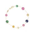 Sundrops | Bracelet 14 Carat Yellow Gold | Blue & Yellow Sapphire - Ruby - Emerald