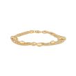 Dot | Bracelet 14 Carat Yellowgold | Braid