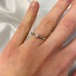 W | Diamond Solitaire Ring 4 Claws White Gold | 0.10ct