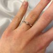W | Diamond Solitaire Ring 4 Claws White Gold | 0.05ct
