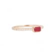 Yeva | Ring Pink Gold | Ruby Baguette 