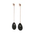 Sundrops | Earstuds Pinkgold Onyx