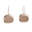 Dot | Earrings 14 Carat Pink Gold | Rectangle