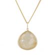 Sundrops | Pendant 14 Carat Yellow gold | Rutilated Quartz 20 x 20 mm