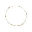 Sundrops | Bracelet 14 Carat Yellow gold | Emeralds 2 mm