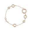 Sundrops | Bracelet 14 Carat Pink gold | Green Amethyst