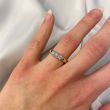 W | Diamond Alliance Ring Yellow Gold | 3 x 0.15ct