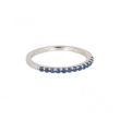 Yeva | 14carat Whitegold Alliance Ring | Blue Sapphire