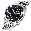 Squale 1521 Militaire Polished Milanaise | 42mm 1521MILBL.ME20