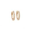 Varivello Earrings Fine Small Champagne Diamond | Pinkgold