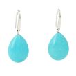 Sundrops | White Gold Earrings | Turquoise 20x15 mm