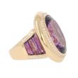 Unique Piece | Pink Gold Ring | Diamonds - Amethyst