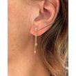 Yeva | Ear studs Yellow Gold | Navette