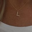 Minitials Connecting Dots Necklace | 18ct Gold