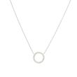 Yeva| Necklace White Gold | Diamond Circle 13 mm