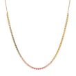 Unique Piece | Pink Gold Necklace | Rainbow Sapphire