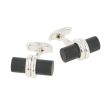 Emil Kraus Cufflinks | White Gold | Onyx 20x11mm