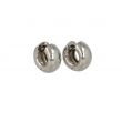 Be | Earrings 14 Carat White gold | Ø17 mm