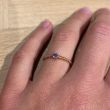 Yeva | Pink Gold Ring | Blue Sapphire