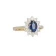 Lady Diana ring Saffier